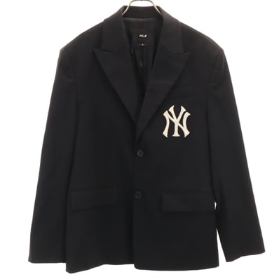 Major League Baseball メジャーリーグベースボール ニューヨーク・ヤンキース テーラードジャケット M ブラック MLB