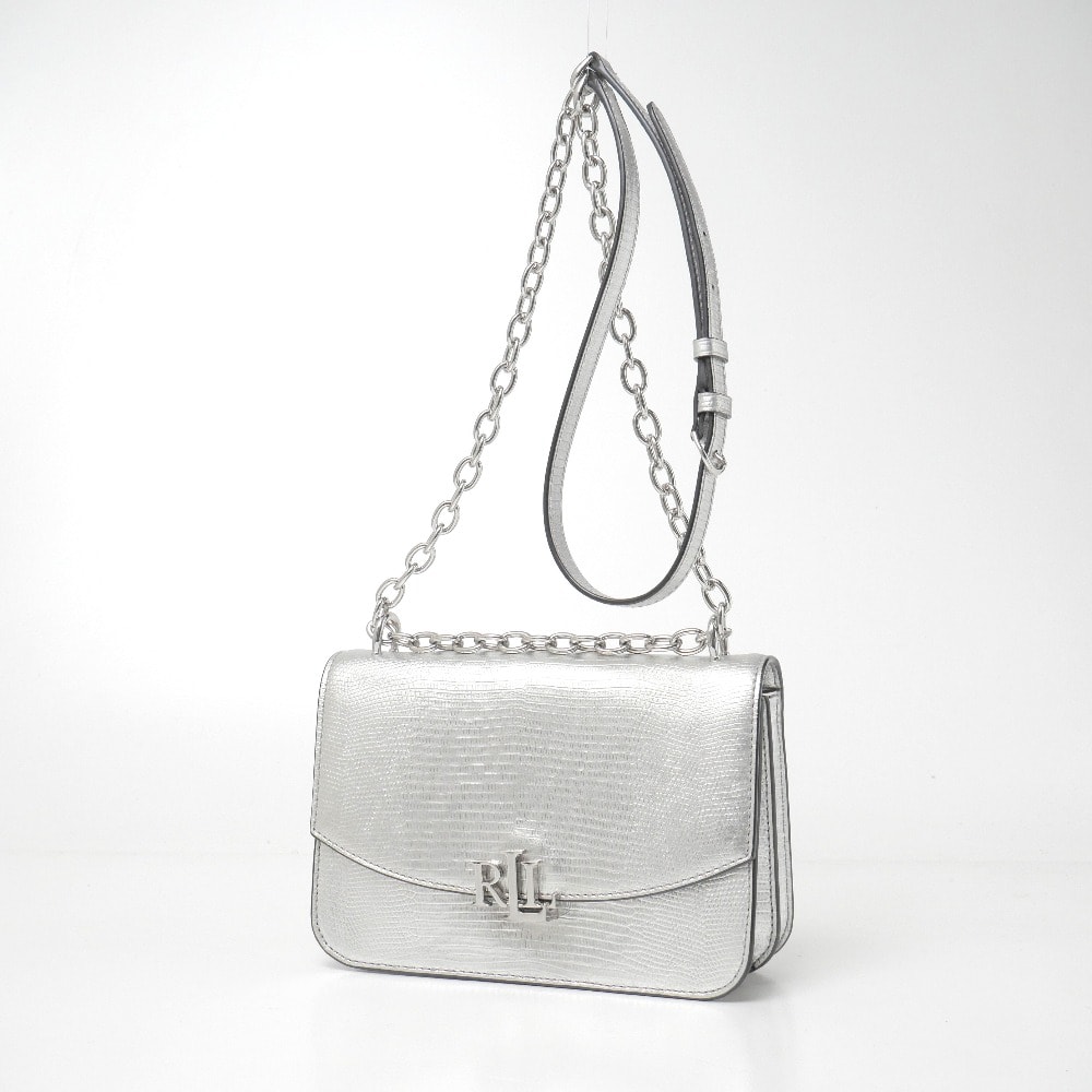 LAUREN RALPH LAUREN ローレン ラルフ ローレン ショルダーバッグ エンボスレザー 鞄 ミニバッグ ブランド古着【中古】20260407/RA8713