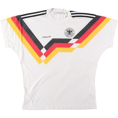 古着 80年代 アディダス adidas ドイツ代表 スポーツプリントTシャツ メンズL相当 ヴィンテージ/eaa638998