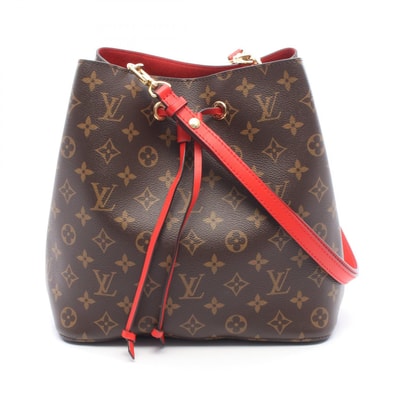 ルイ・ヴィトン LOUIS VUITTON ネオノエ ショルダーバッグ バッグ PVCコーティングキャンバス レザー モノグラム コクリコ レディース ブラウン系 / レッド系 M44021 【中古】