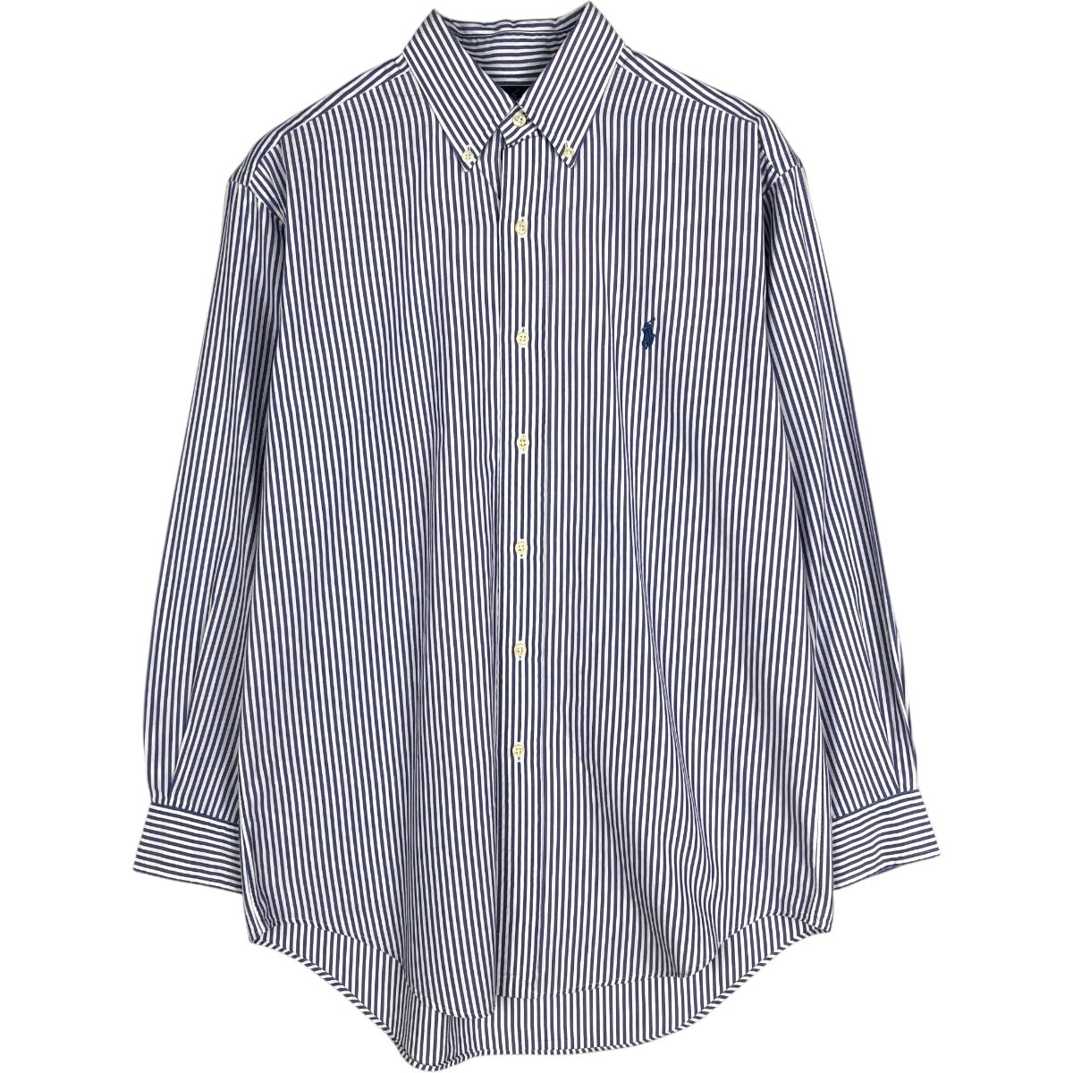 古着 ラルフローレン Ralph Lauren YARMOUTH 長袖 ボタンダウンストライプシャツ メンズM相当/eaa678091
