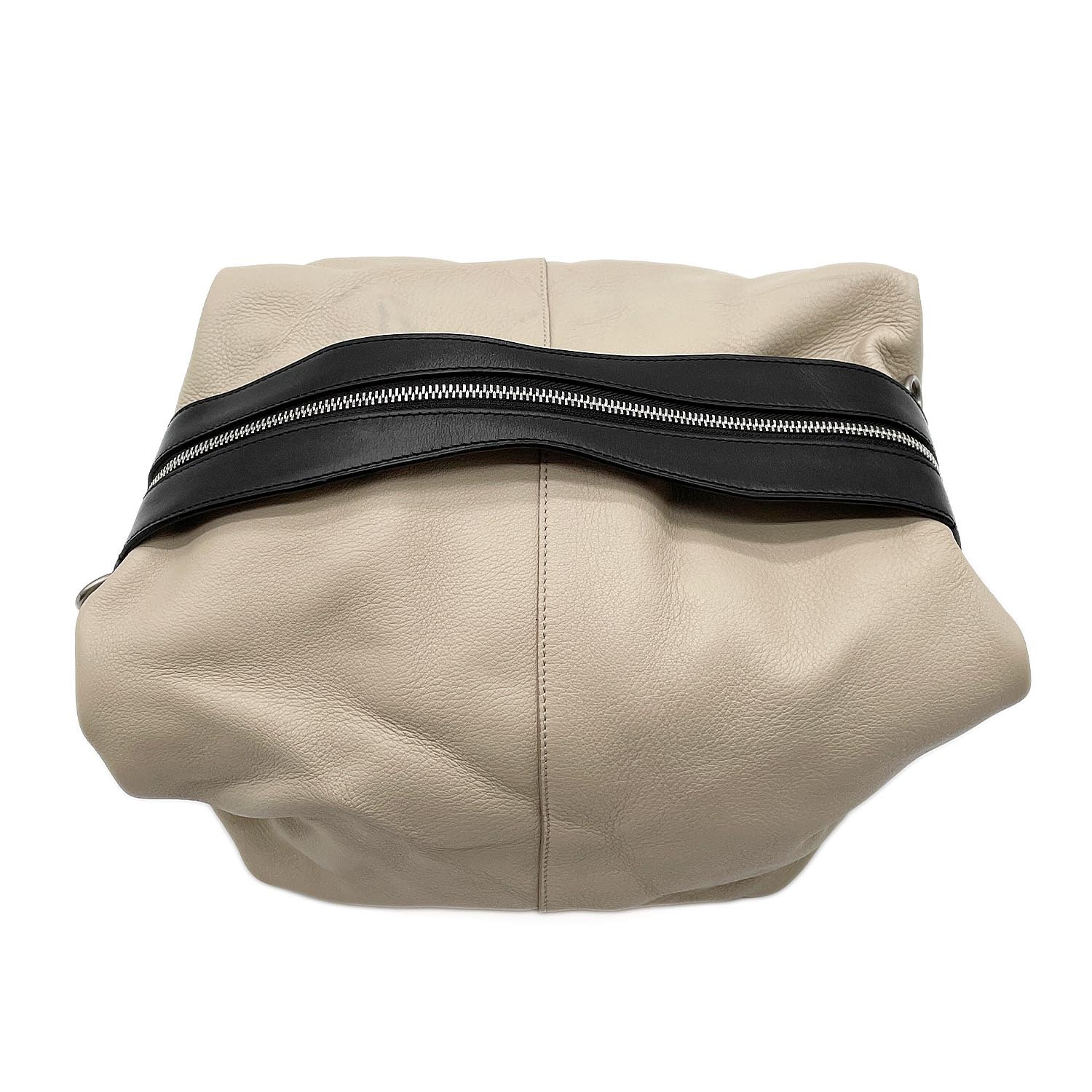 LOEWE ロエベ オリガミピロー ハンドバッグ
 折り畳み レザー ベージュ レディース
 【中古】