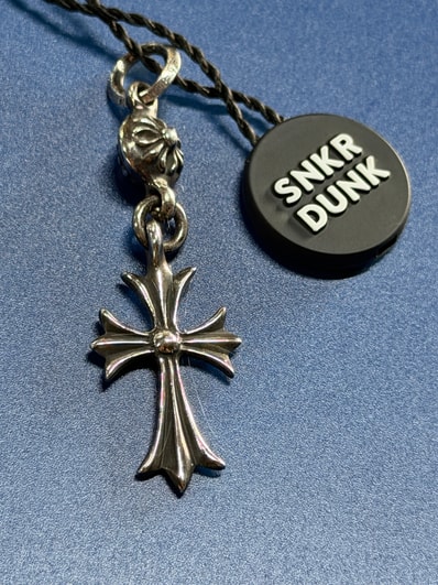 Chrome Hearts 1 Ball Tiny CH Cross Charm "Silver"