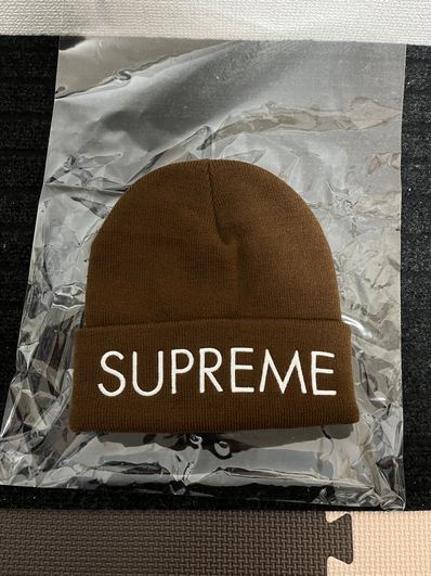 Supreme Capital Beanie "Dark Brown"