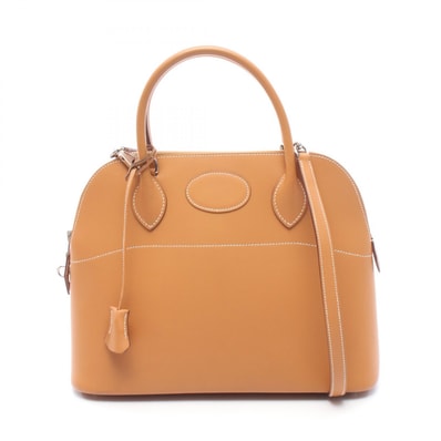 エルメス HERMES ボリード31 ハンドバッグ バッグ レザー ヴォーシャモニー ヴォーシャモニー ナチュラル □R刻印(2014年製造) レディース ブラウン系 【中古】