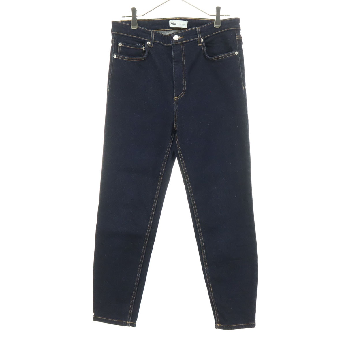 美品 ZARA ザラ コットン デニムパンツ 44 インディゴ系