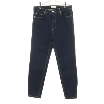 美品 ZARA ザラ コットン デニムパンツ 44 インディゴ系