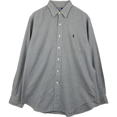 古着 ラルフローレン Ralph Lauren POLO by Ralph Lauren ANDREW 長袖 コットンチェックシャツ メンズL相当/eaa659347
