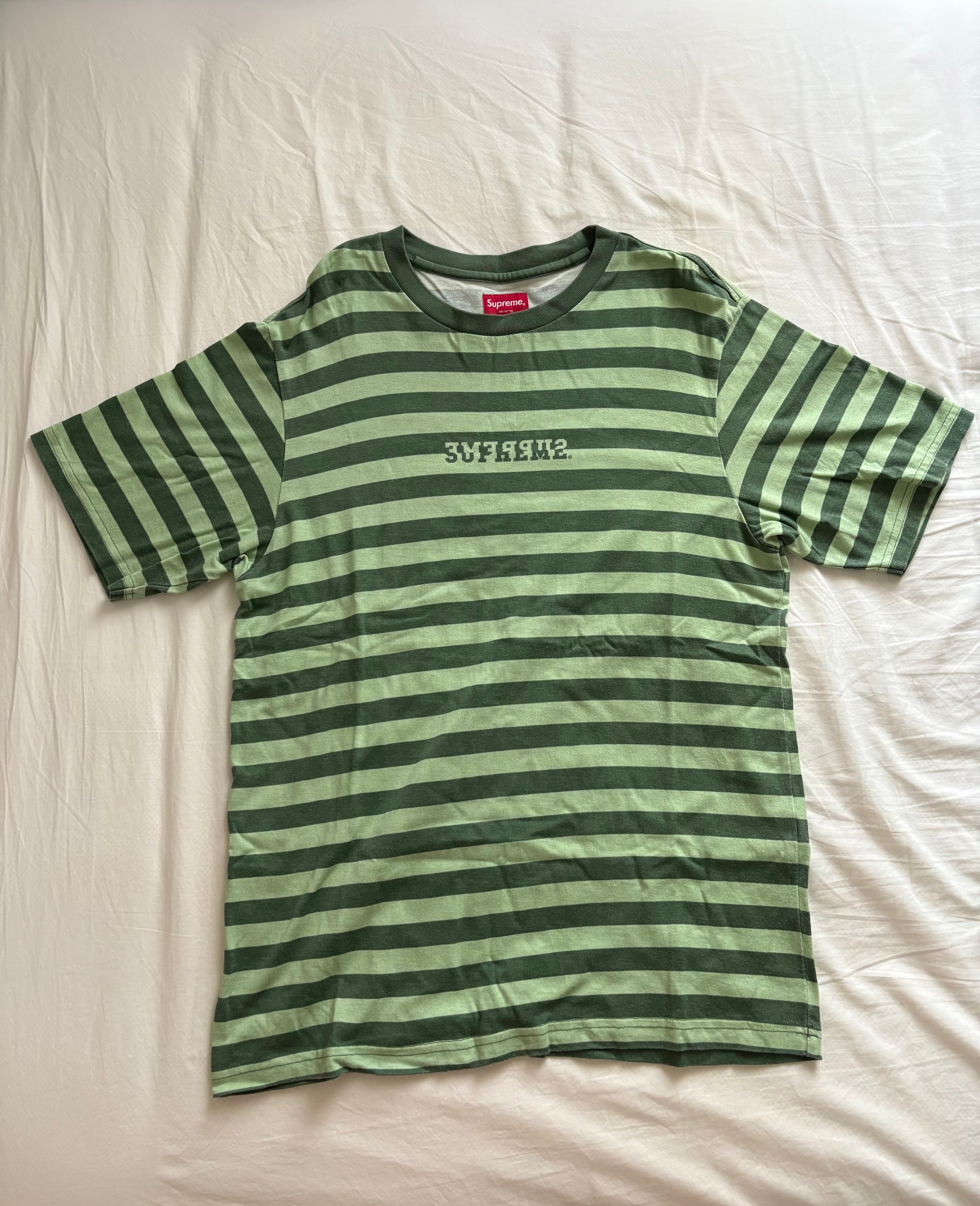 Supreme Reverse Stripe S/S Top "Green"