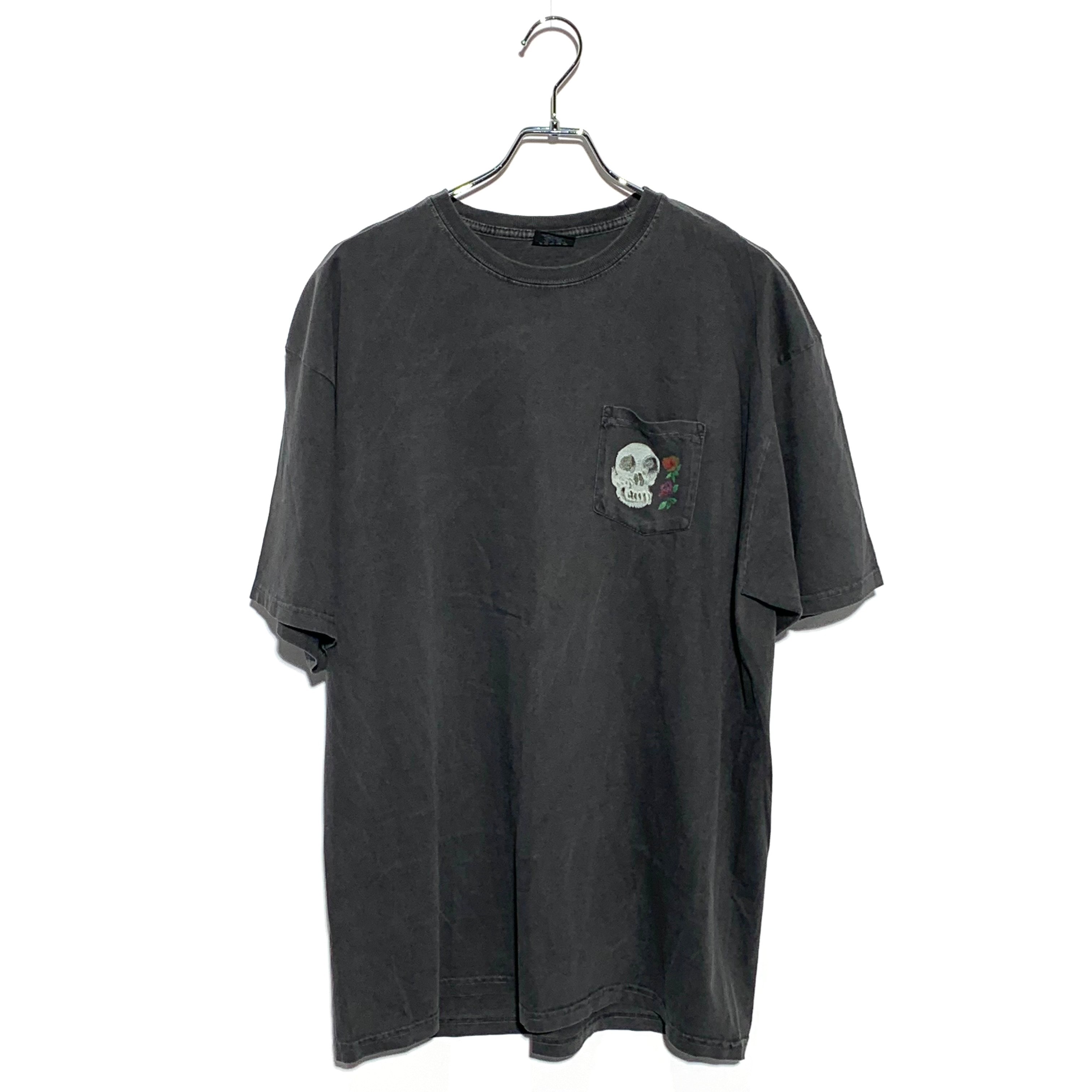 Stussy Calavera Pigment Dyed Pocket Tee "Black"