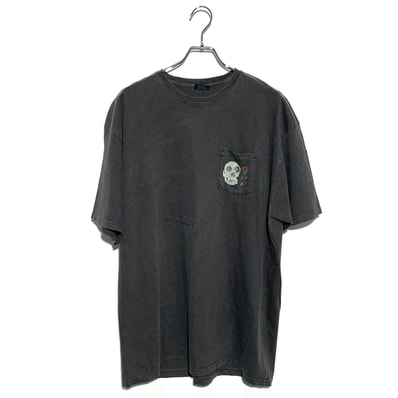 Stussy Calavera Pigment Dyed Pocket Tee "Black"