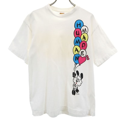 HUMAN MADE ヒューマンメイド VERDY ヴェルディ コラボ 日本製 半袖 Tシャツ S ホワイト