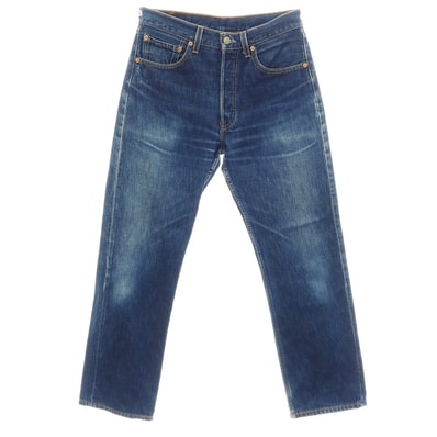 【中古】リーバイス Levi's 501 00年 553工場 USA製 コットン デニムパンツ ジーンズ ネイビー【サイズ31】【メンズ】