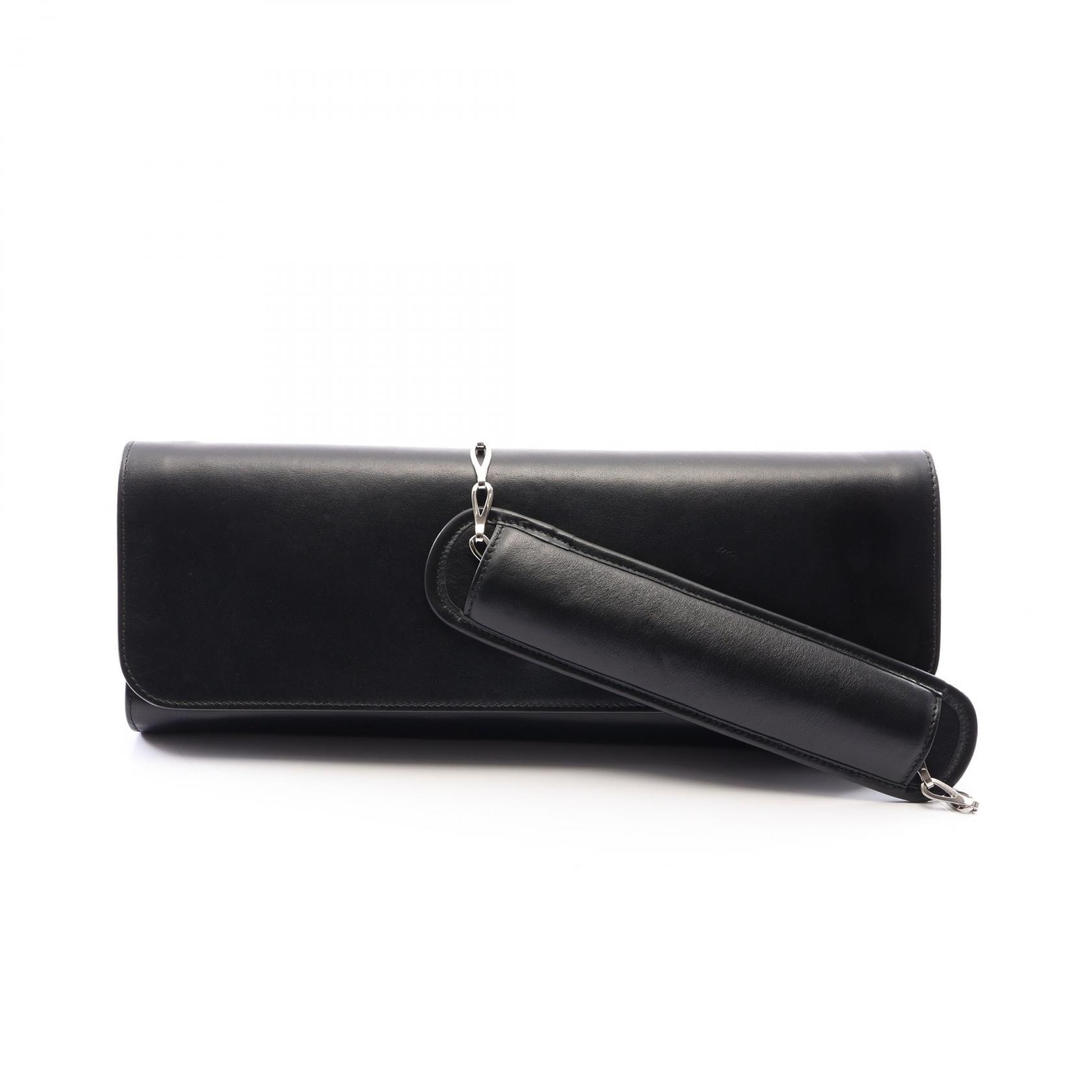 バレンシアガ BALENCIAGA ショルダーバッグ バッグ レザー レディース ブラック系 【中古】