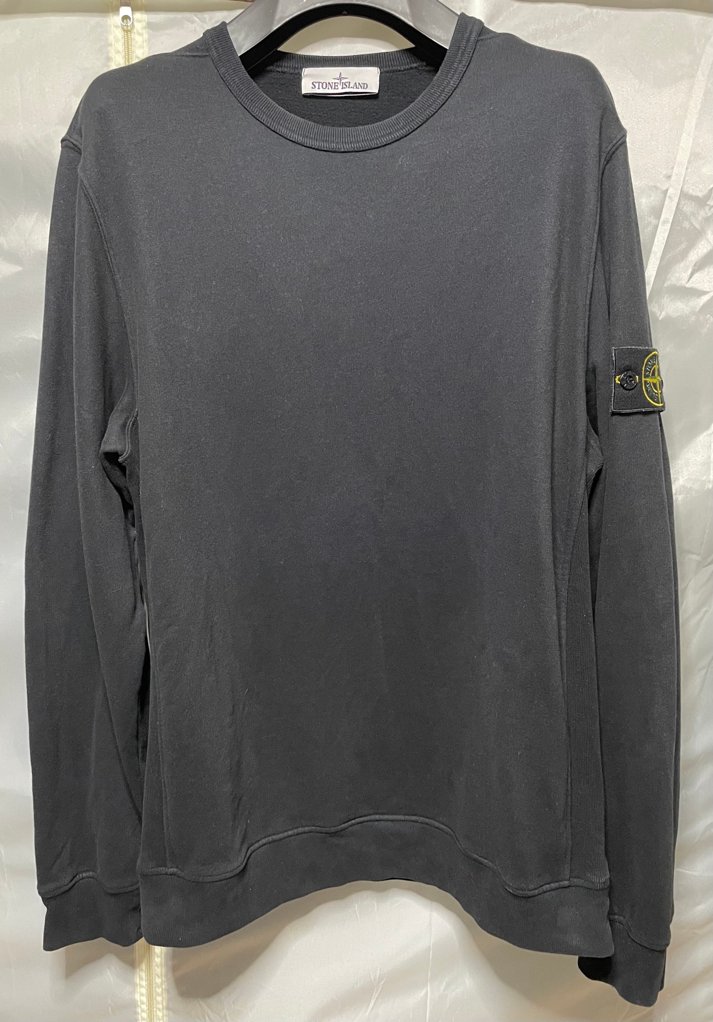 Stone Island Crewneck Sweatshirt with Logo "Black"