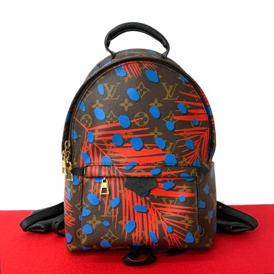 LOUIS VUITTON ルイヴィトン パームスプリングス モノグラム ジャングルドット レザー PVC リュックサック ブラウン
30011