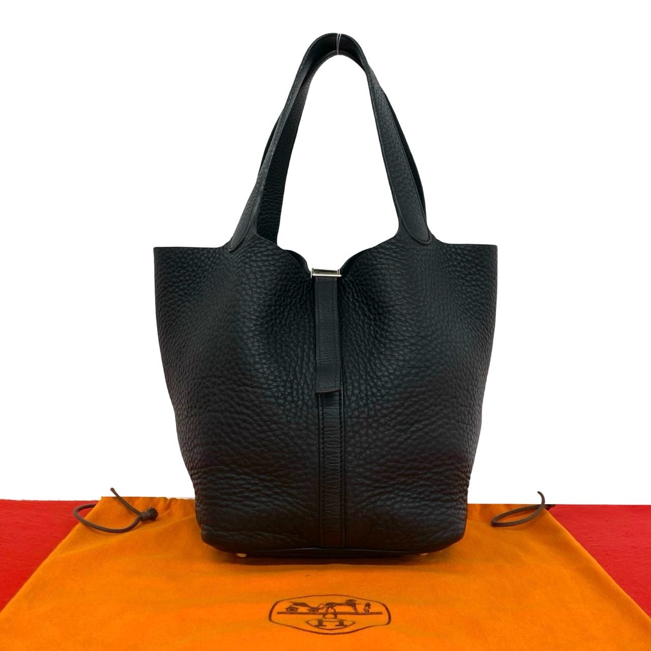 HERMES エルメス ピコタンロック MM トリヨンクレマンス ハンドバッグ ブラック
612-2