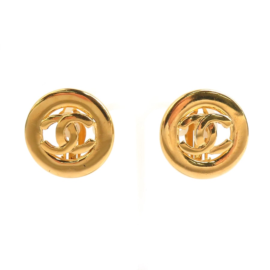 シャネル CHANEL イヤリング ココマーク メタル ゴールド レディース【中古】 e61283