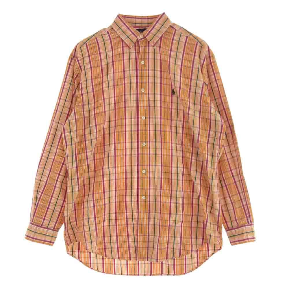 POLO RALPH LAUREN ポロ・ラルフローレン 長袖シャツ コットン ボタンダウン マルチカラー チェック 長袖 シャツ M【美品】【中古】