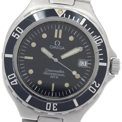 オメガ シーマスター200m デイト クォーツ メンズ 【中古】
