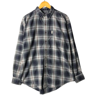 古着 90年代 ラルフローレン Ralph Lauren CHAPS チャップス オンブレチェック 長袖 コットンチェックシャツ メンズL相当 ヴィンテージ/eaa570166