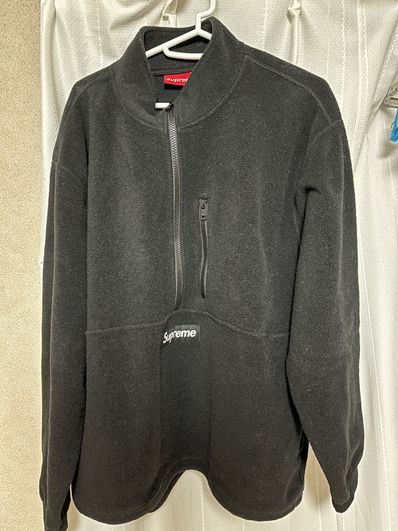 Supreme Polartec Half Zip Pullover "Black"