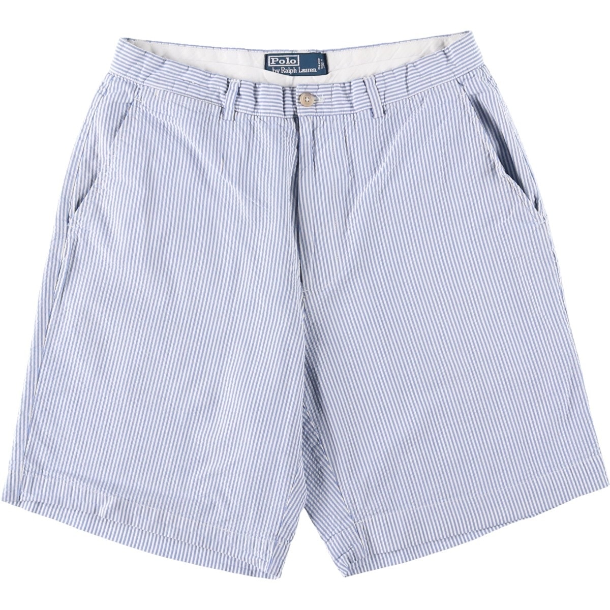 古着 ラルフローレン Ralph Lauren POLO by Ralph Lauren ストライプ柄 シアサッカー コットンショーツ ショートパンツ メンズw31相当/eaa643758
