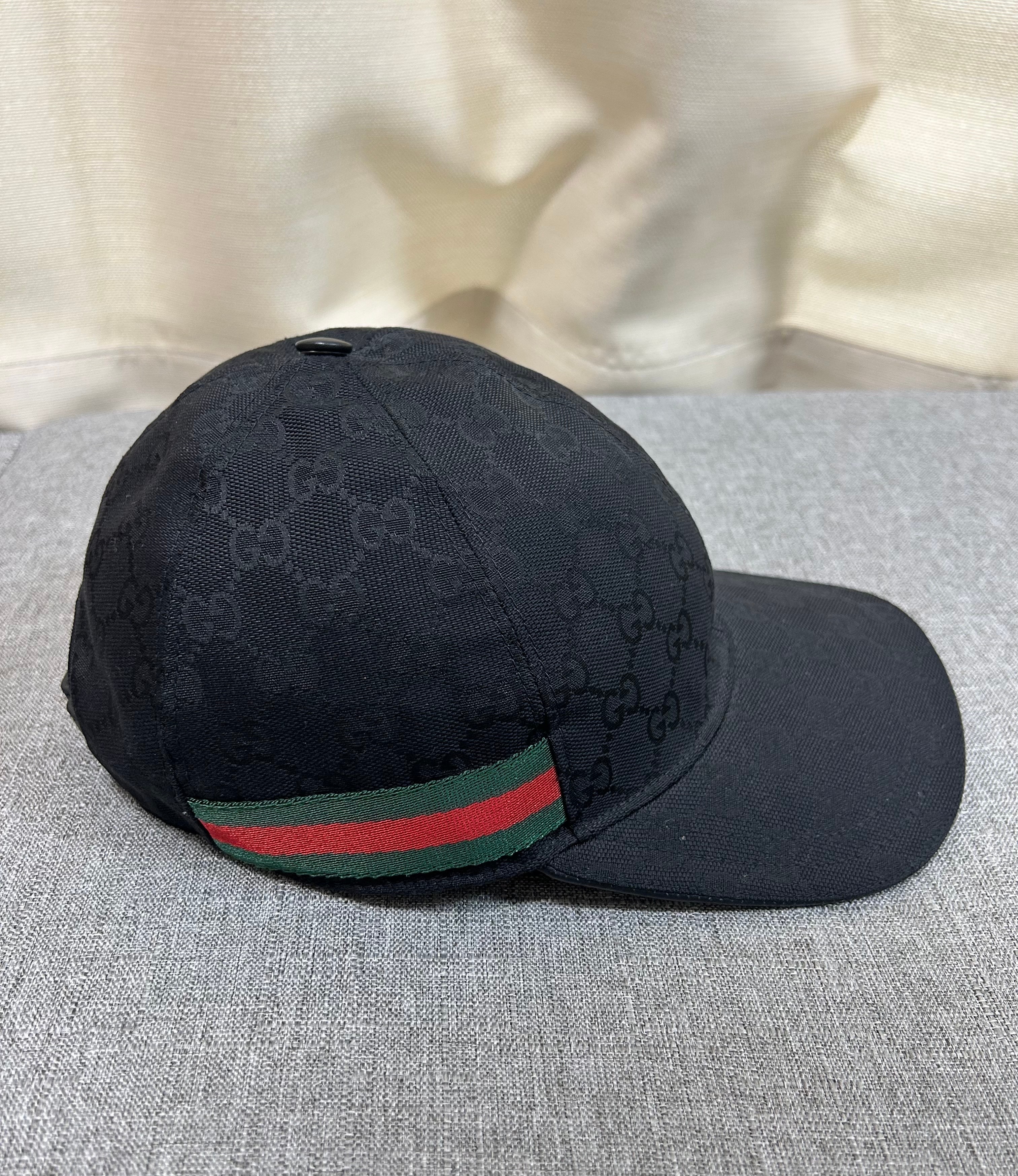 GUCCI Original GG Canvas Baseball Cap "Black"