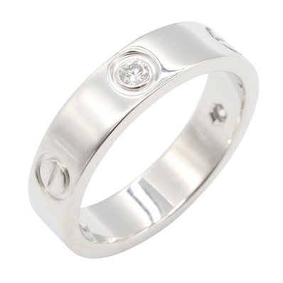 カルティエ CARTIER ラブリング 3PD リング・指輪 ジュエリー K18WG(ホワイトゴールド) ダイヤモンド メンズ レディース シルバー系 / クリア系 B4032500 【中古】