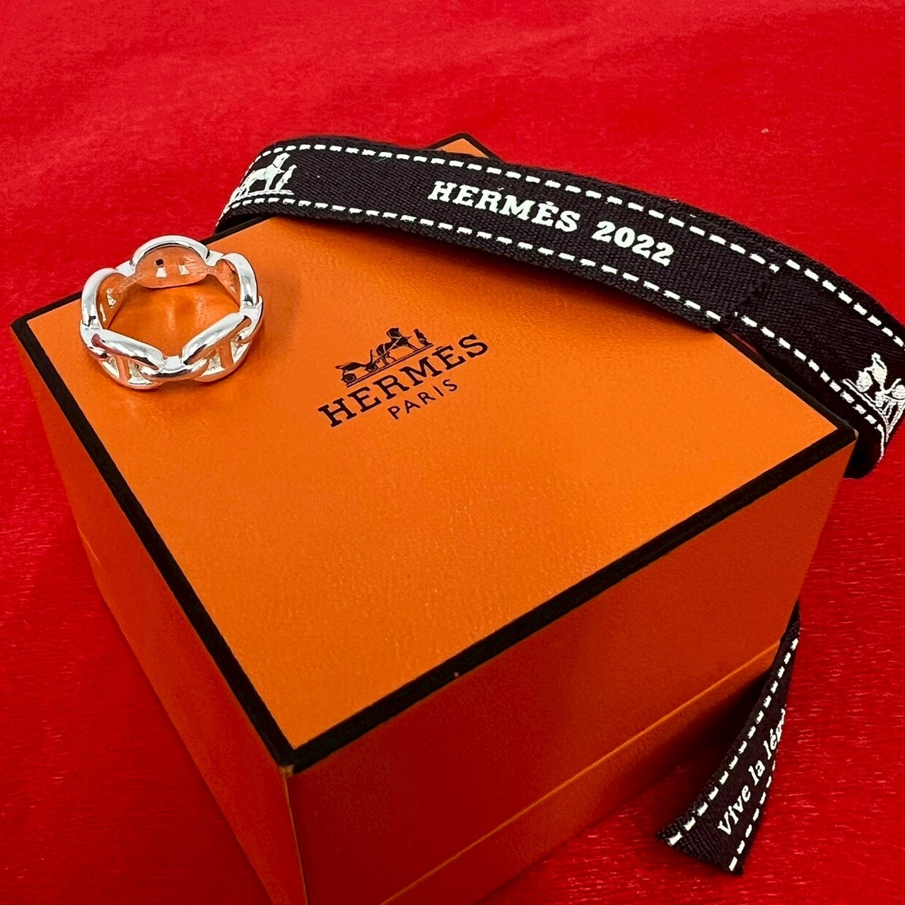 HERMES エルメス シェーヌダンクル アンシェネ リング シルバー925 リング・指輪 9号 シルバー
 35446