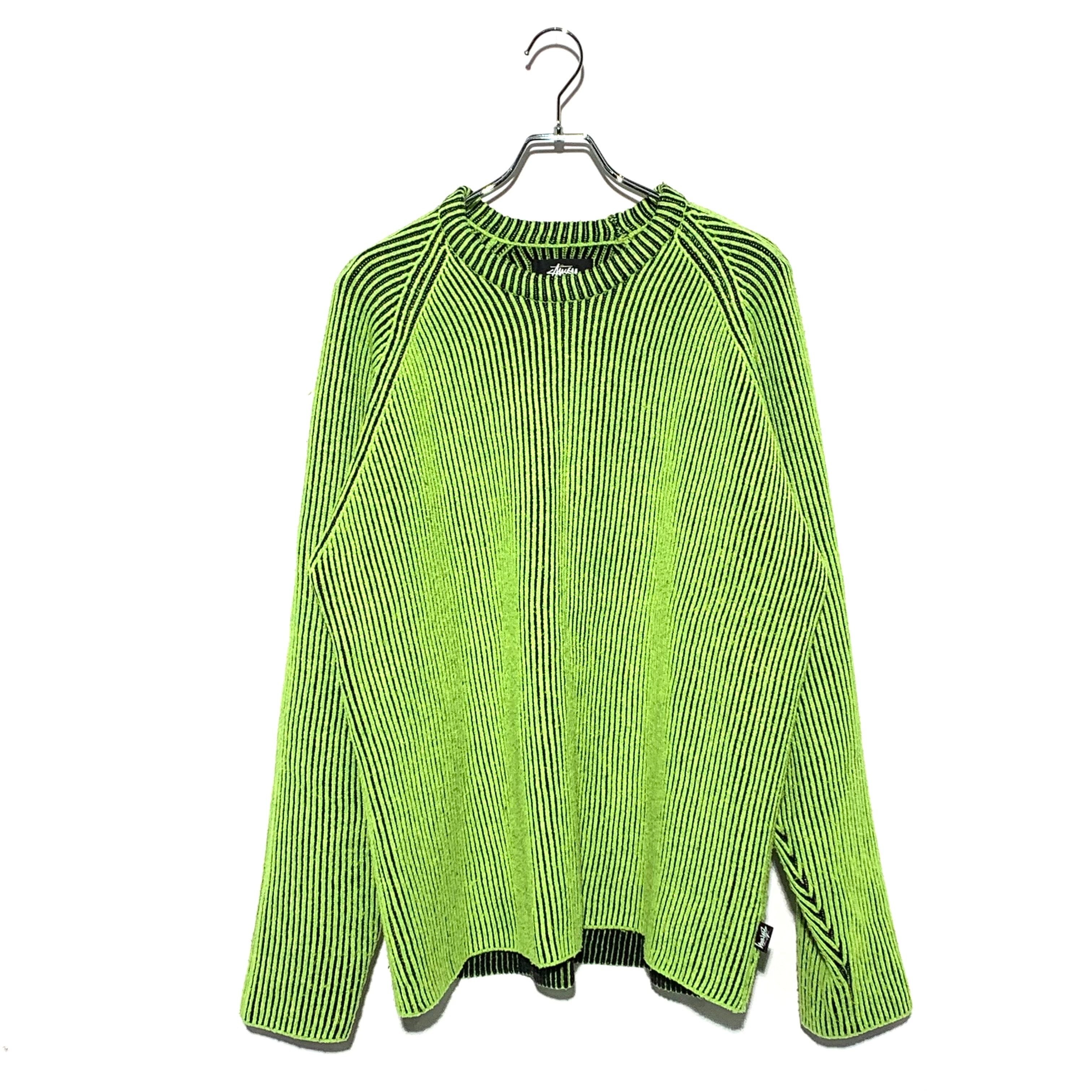 Stussy Contrast Rib Sweater "Green"