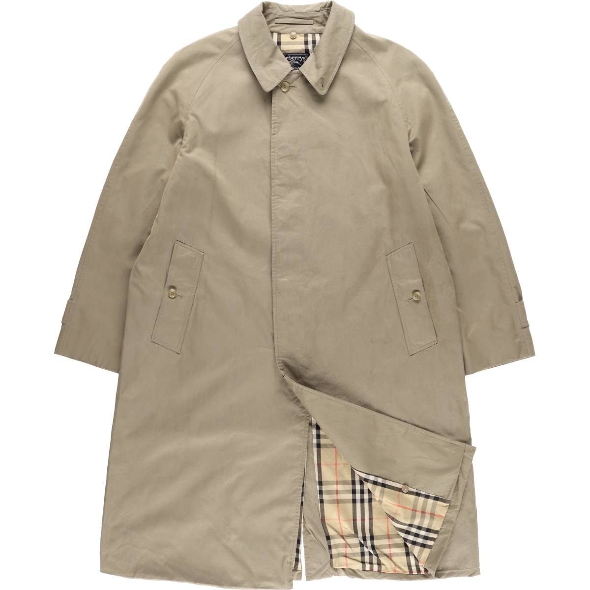 古着 バーバリー Burberry's コットン100% ステンカラーコート バルマカーンコート 英国製 メンズL相当/evb031436