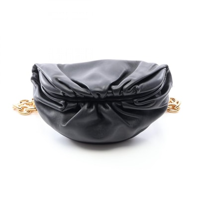 ボッテガヴェネタ BOTTEGA VENETA The Chain Pouch Mini ウエストバッグ ボディバッグ バッグ レザー レディース ブラック系 651445 【中古】