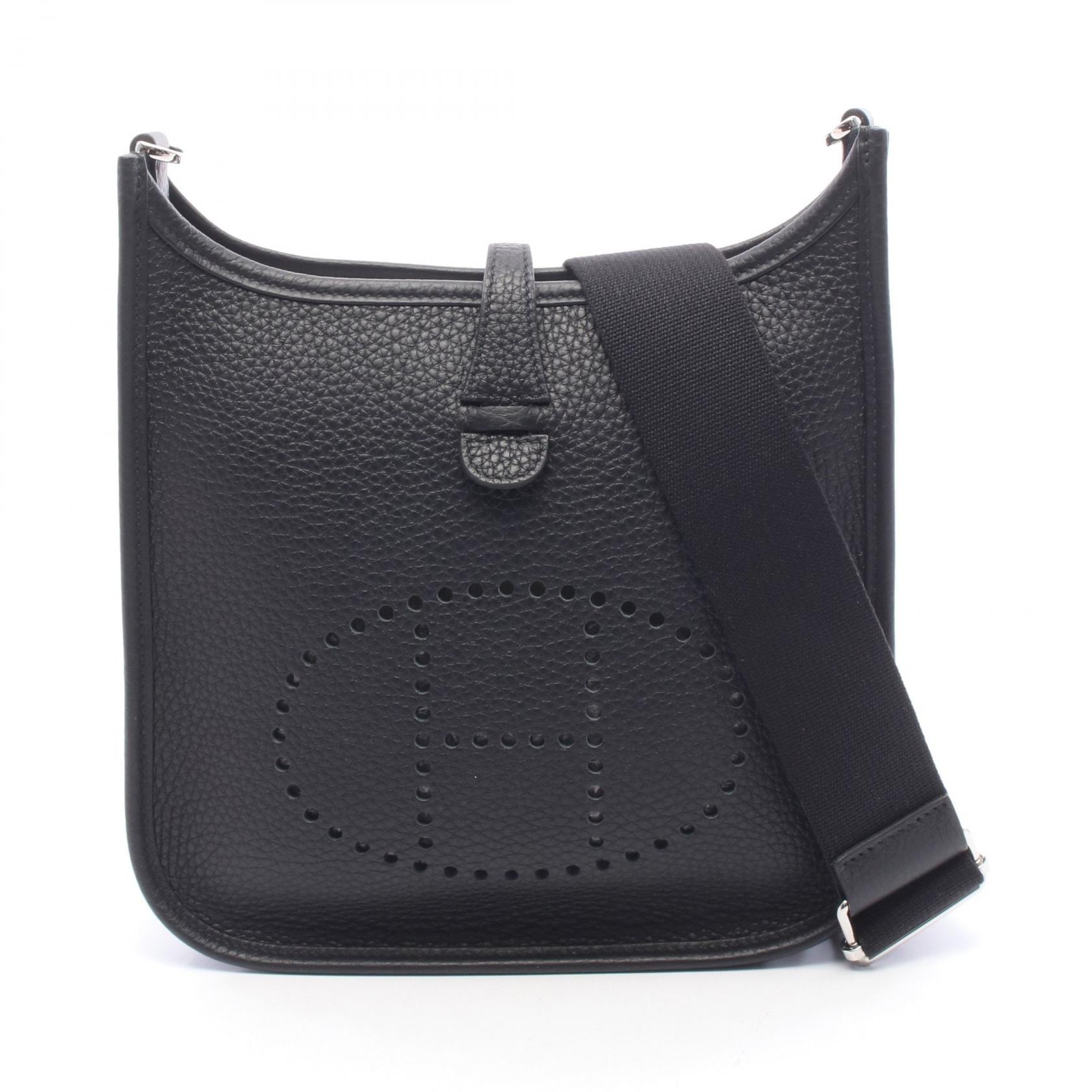 エルメス HERMES エヴリン23 ショルダーバッグ バッグ レザー トリヨンクレマンス K刻印(2025年製造) レディース ブラック系 【中古】