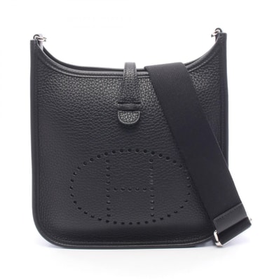 エルメス HERMES エヴリン23 ショルダーバッグ バッグ レザー トリヨンクレマンス K刻印(2025年製造) レディース ブラック系 【中古】