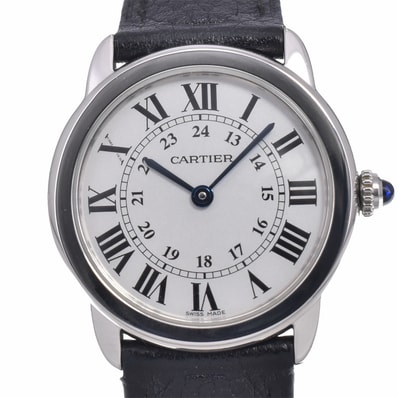 カルティエ CARTIER WSRN0019 ロンド ソロ ドゥカルティエ シルバー クォーツ レディース 美品 保証書付き 腕時計 Q#149205