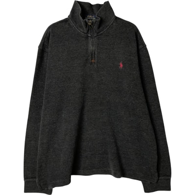古着 ラルフローレン Ralph Lauren POLO RALPH LAUREN ハーフジップスウェットシャツ トレーナー メンズXL相当/eaa587919