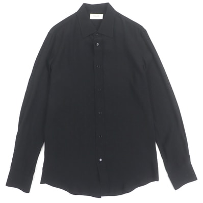 極美品 セリーヌ 長袖シャツ ブラック メンズ 37 2C15A805V