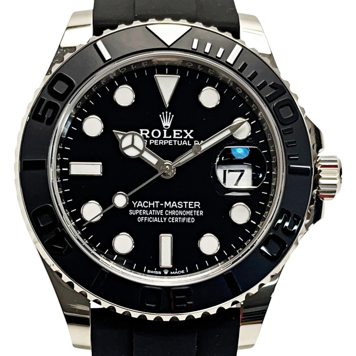 ☆☆ROLEX ロレックス ヨットマスター 42 226659 ブラック 自動巻き ホワイトゴールド メンズ 腕時計 箱・ギャランティ有