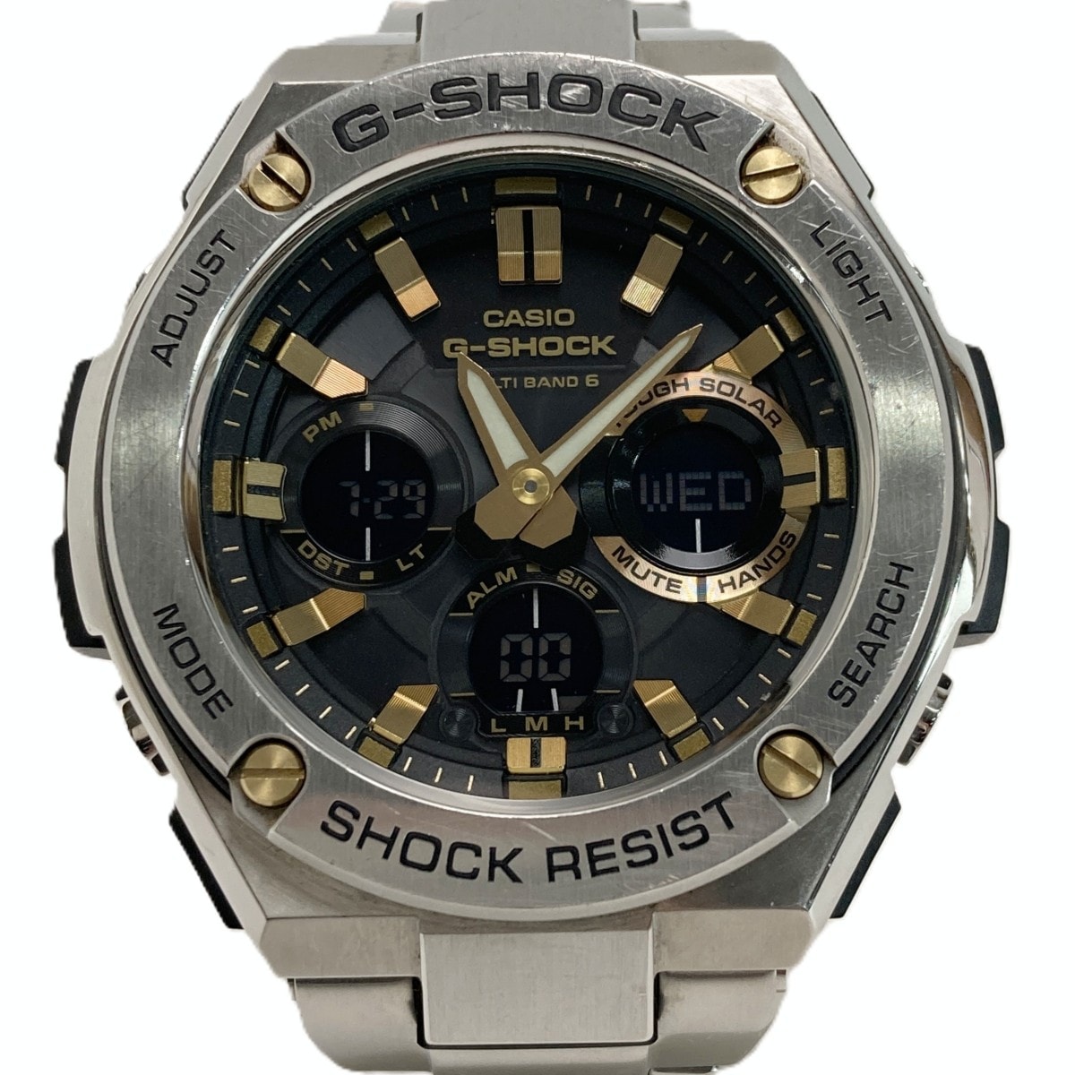 CASIO カシオ G-SHOCK G-スチール GST-W110D-1A9JF 電波ソーラー メンズ 腕時計 G-STEEL
