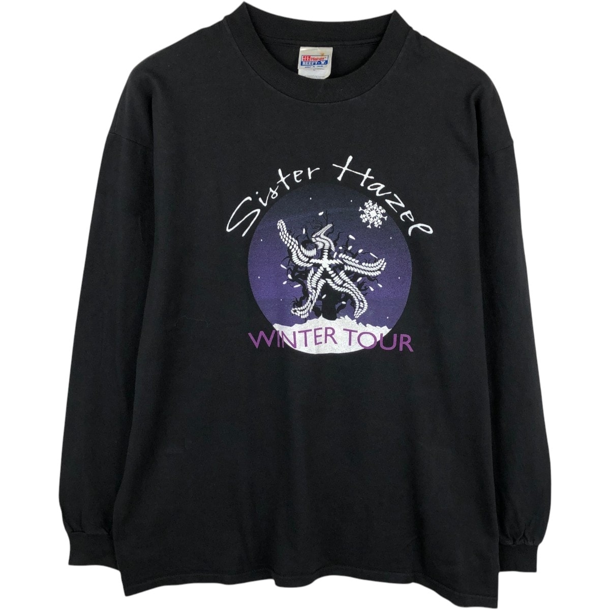 古着 ヘインズ Hanes BEEFY-T SISTER HAZEL シスターヘーゼル ロンT バンドTシャツ バンT USA製 メンズXL相当/eaa667937