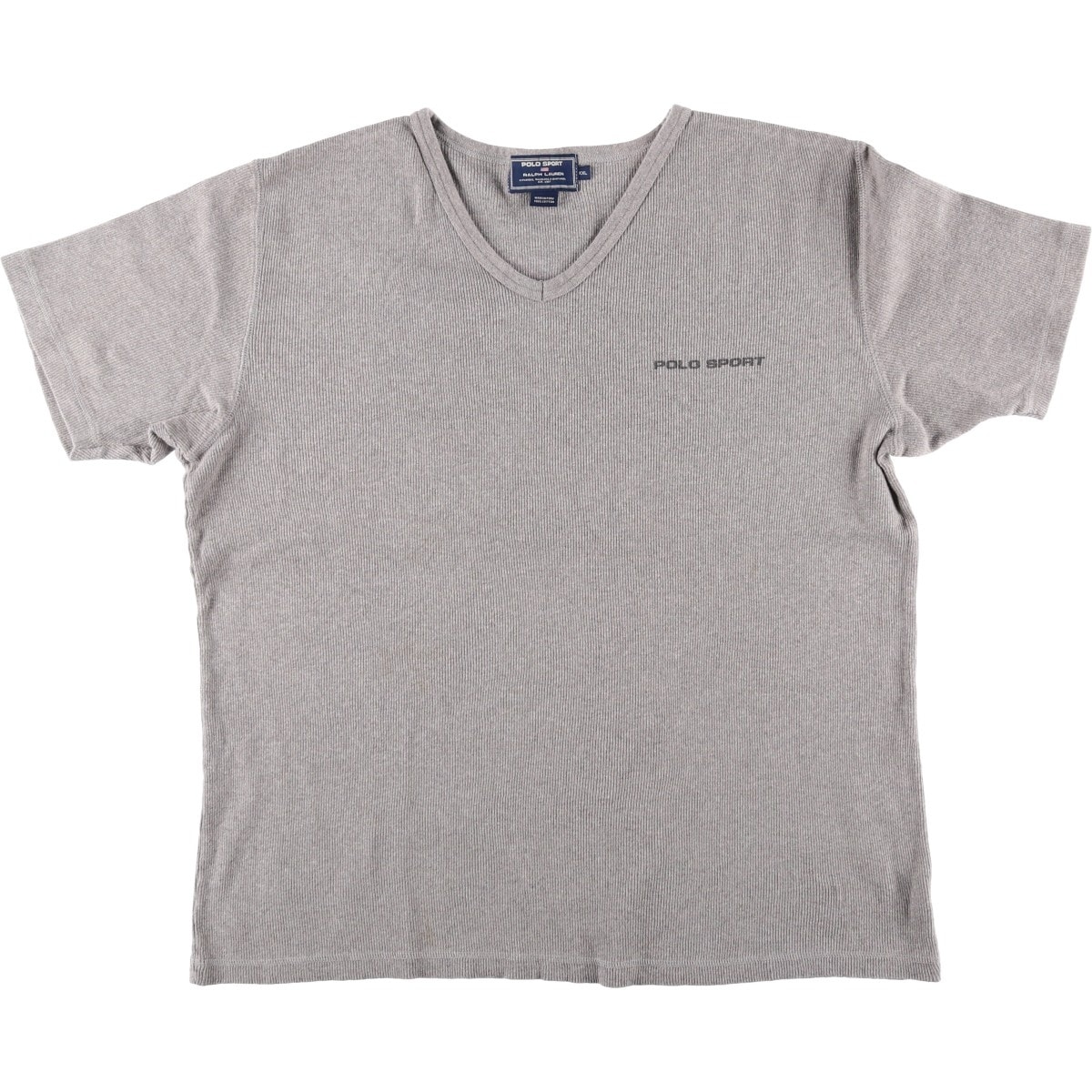古着 ラルフローレン Ralph Lauren POLO SPORT ポロスポーツ リブ編み 半袖VネックTシャツ メンズXXL相当/eaa625952