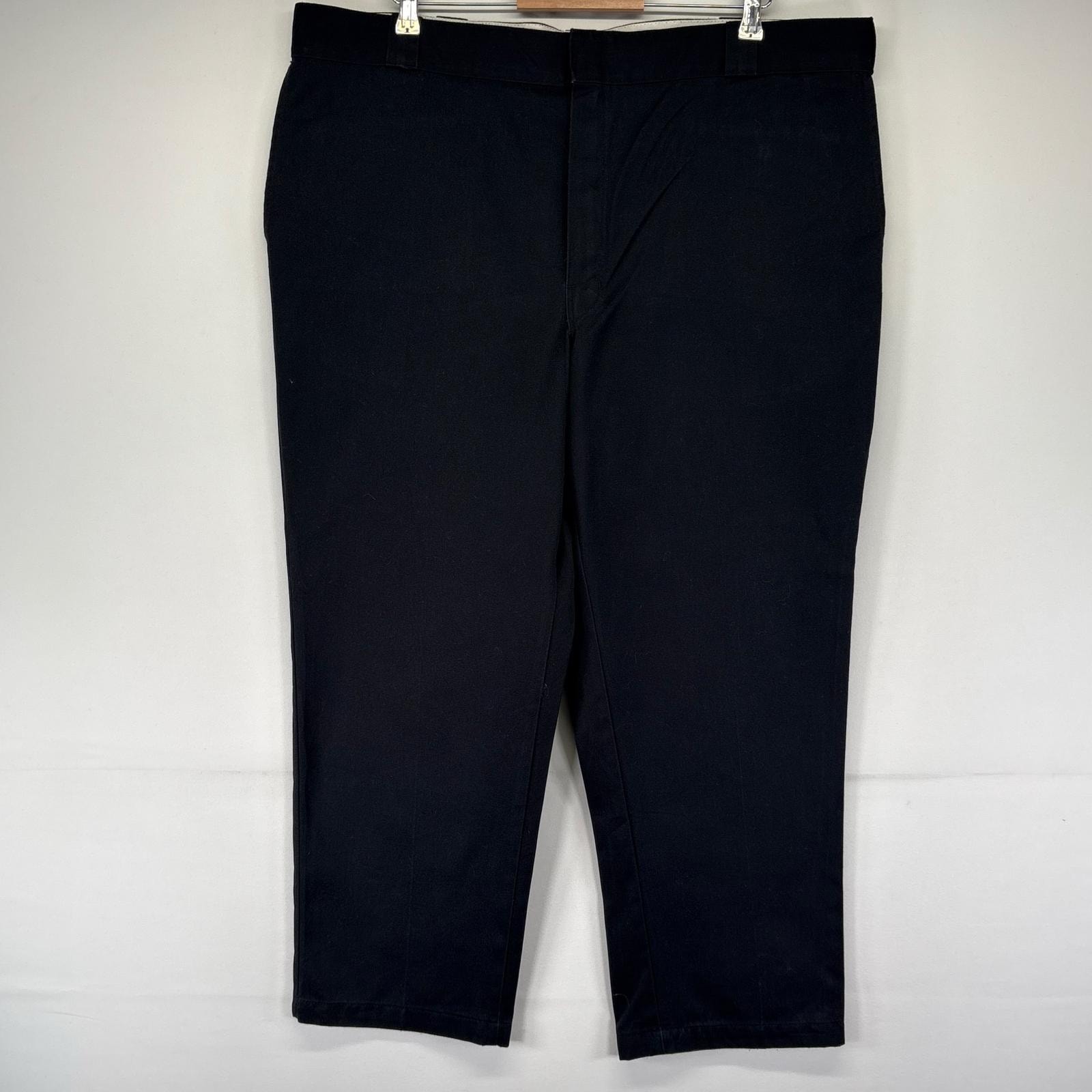古着 ディッキーズ Dickies パンツ 874 ワーク 大きいサイズ ワンポイントロゴ w44×L28  ブラック系 メンズ