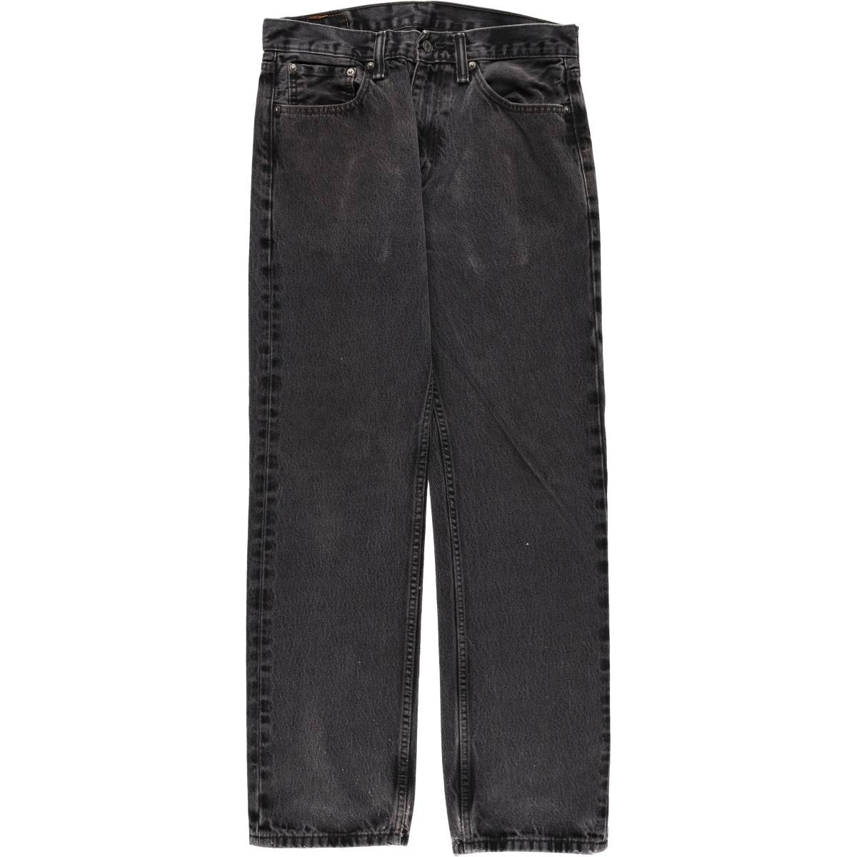 古着 リーバイス Levi's 505 ブラックデニム テーパードデニムパンツ メンズw33相当/eaa566629
