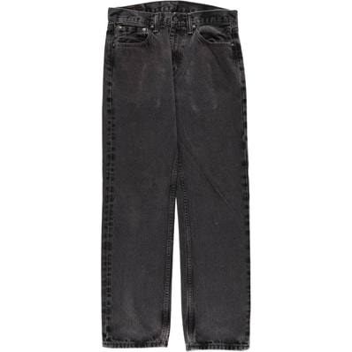 古着 リーバイス Levi's 505 ブラックデニム テーパードデニムパンツ メンズw33相当/eaa566629