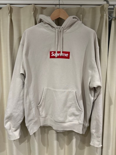 Supreme Box Logo Hooded Sweatshirt "Stone" (24FW)