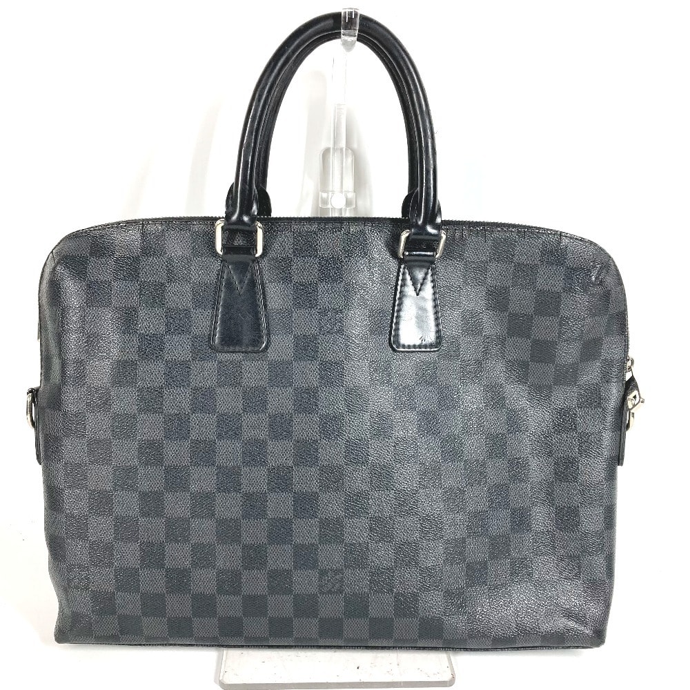 ルイヴィトン LOUIS VUITTON ポルトドキュマンジュール PDJ N48224 ダミエグラフィット カバン ブリーフケース ハンドバッグ 書類バッグ ビジネスバッグ ダミエグラフィットキャンバス ブラック