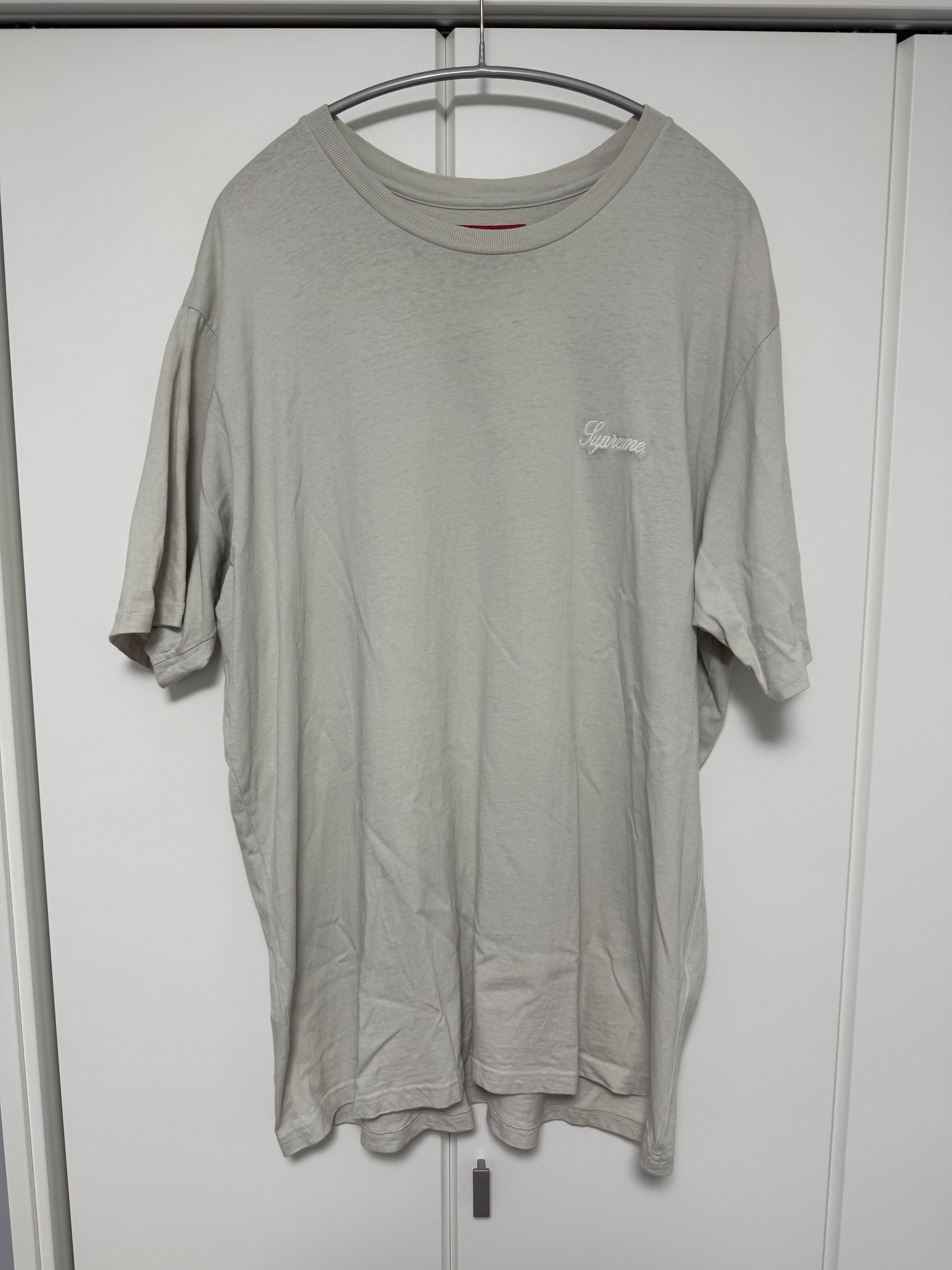 Supreme Washed Script S/S Top "Grey"
