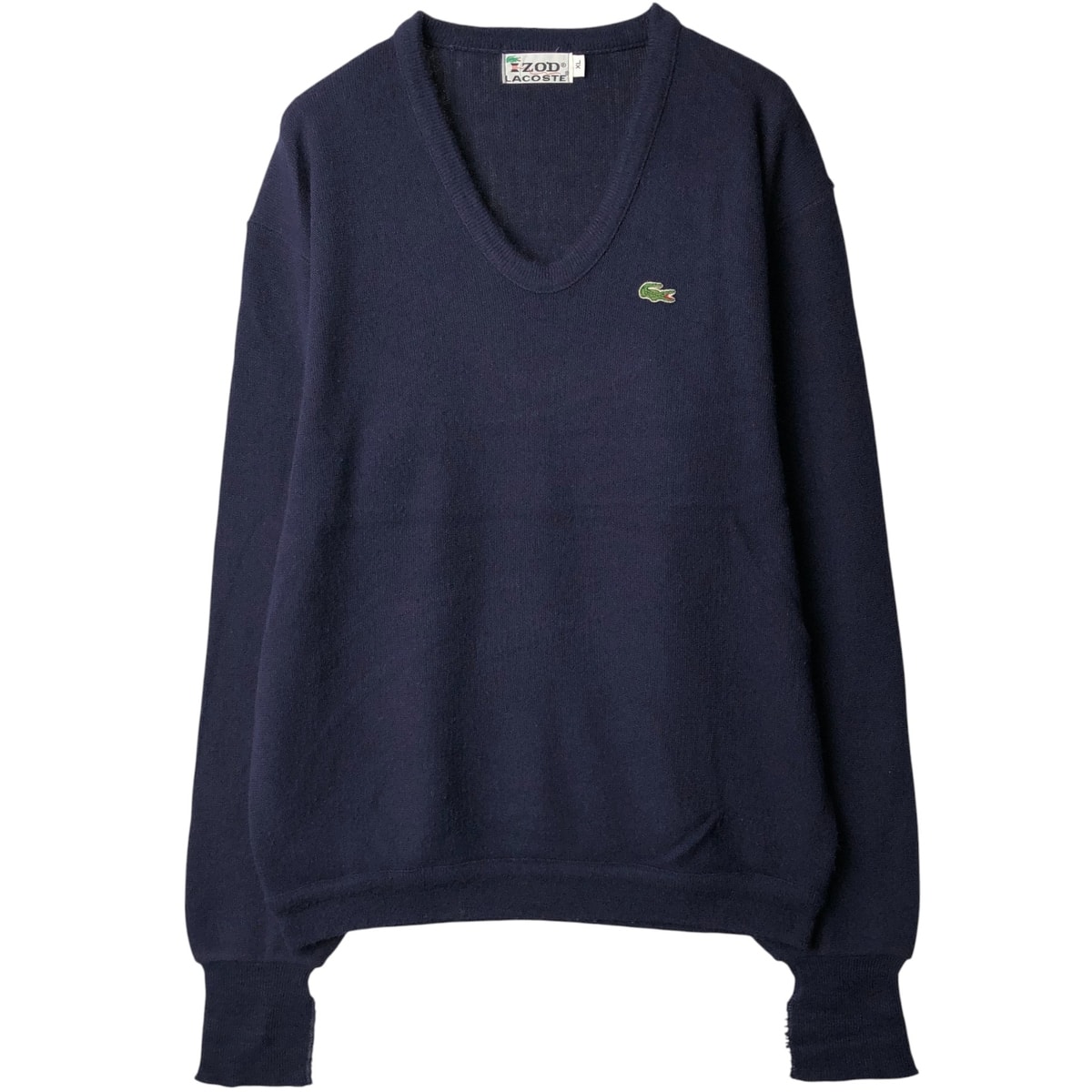 古着 70年代 ラコステ LACOSTE IZOD アクリルニットセーター メンズXL相当 ヴィンテージ/eaa434356