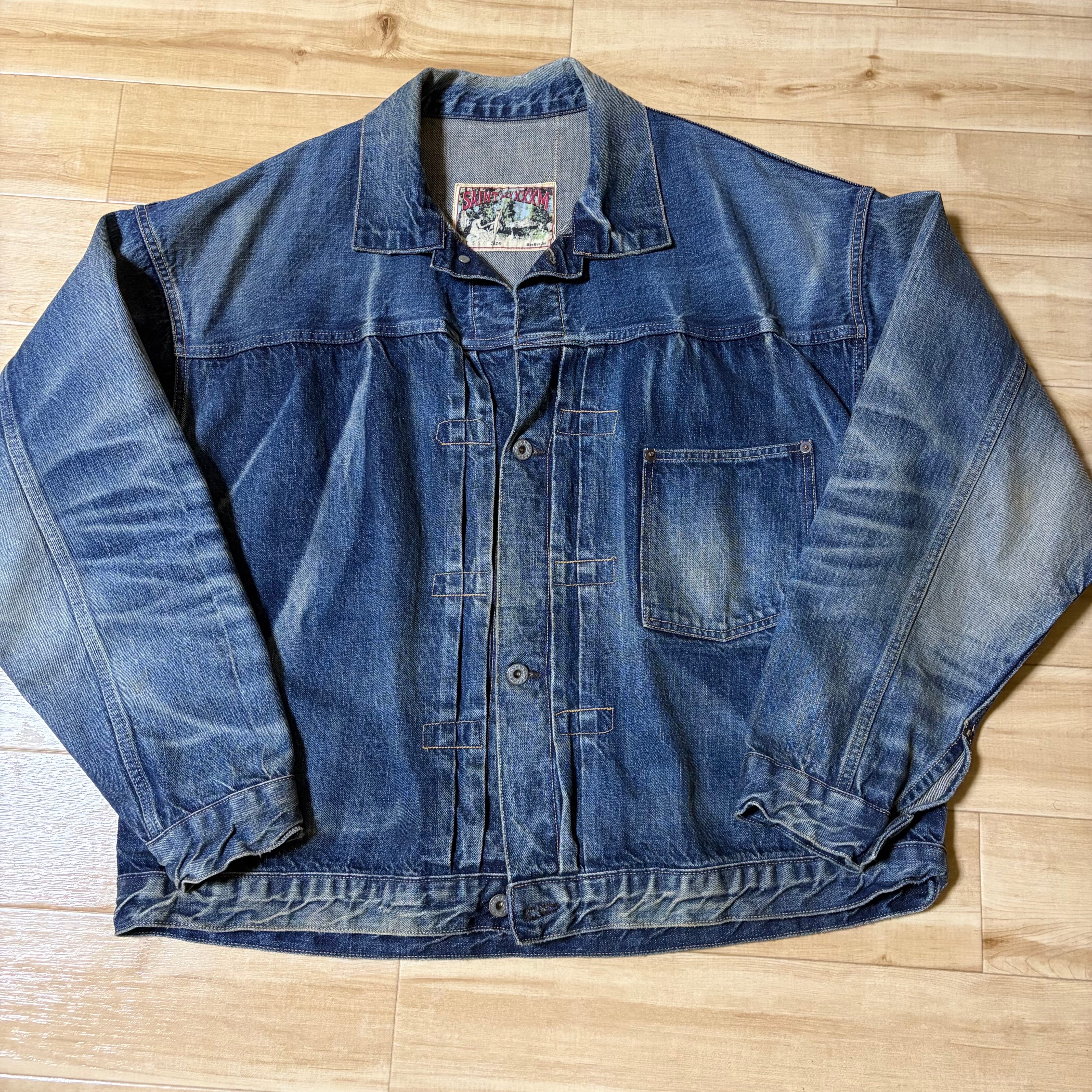 SAINT Mxxxxxx x BerBerJin Denim Jacket/Damage "Blue"